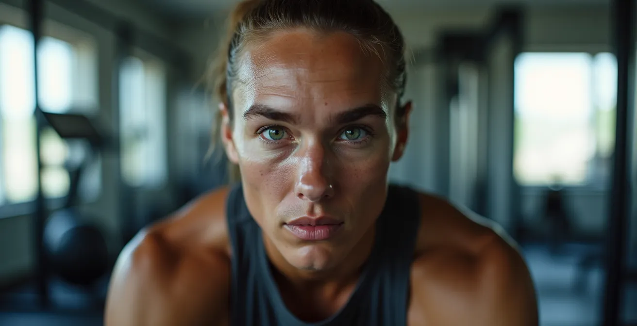 Athlète québécois en entraînement HIIT hivernal