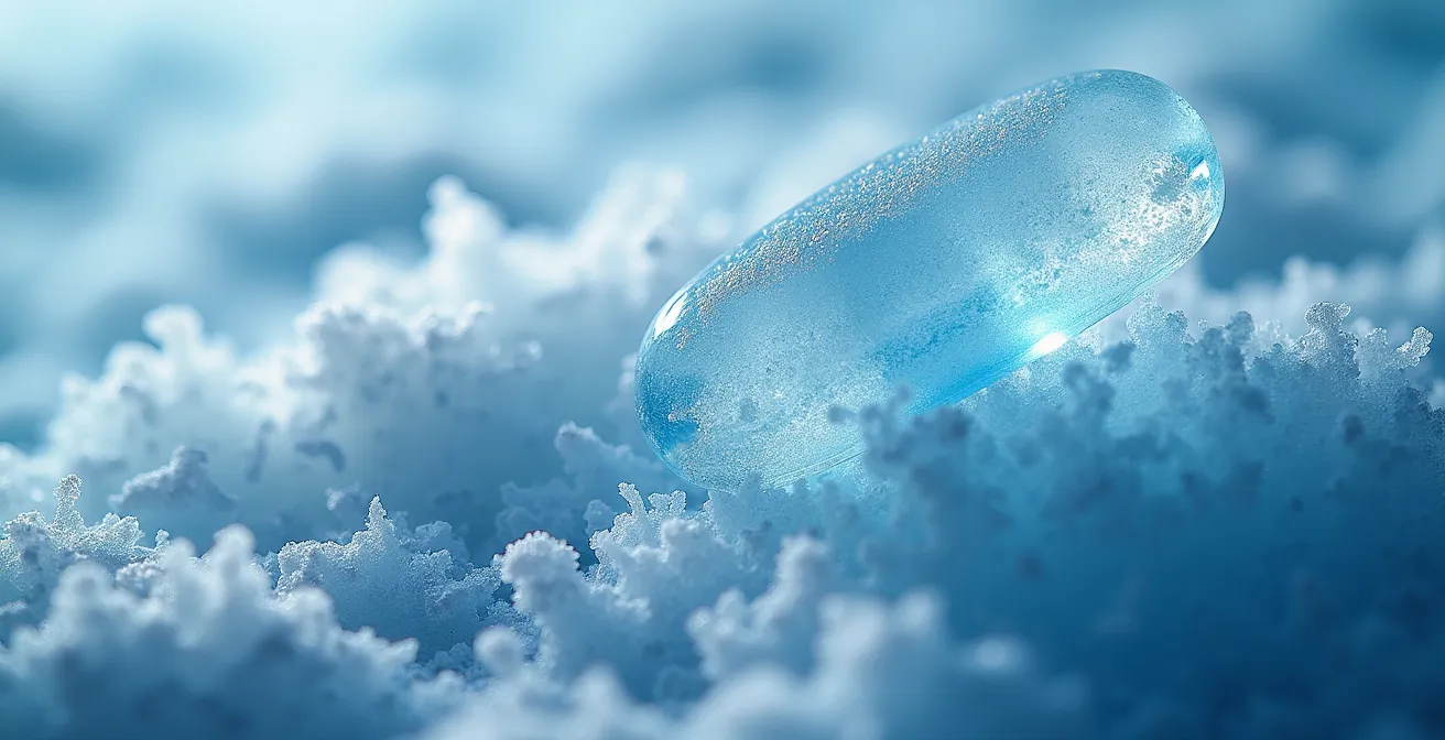 Vue macro de structures moléculaires naturelles et synthétiques entrelacées